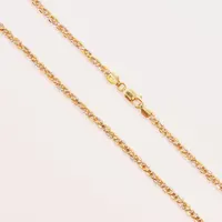 Collier, 45cm, bredd:3mm, 18K 6,9g.