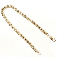 Armband kejsarlänk, längd 19cm, bredd 4,5mm, 14K Vikt: 7,5 g