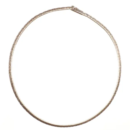 Collier, längd 39cm, bredd 4,4mm, 835/1000 silver  Vikt: 17 g