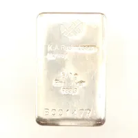 Silvertacka K.A Rasmussen Norway, sernr: B001477, 999,9/1000 silver Vikt: 500 g