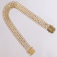 Armband X-länk, längd 21cm, bredd 11,5cm, 18K Vikt: 19,7 g