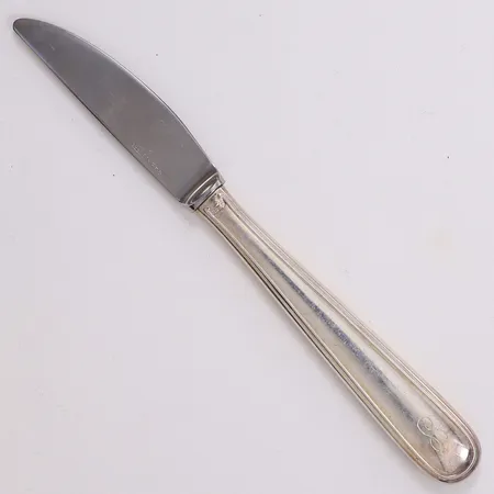 Kniv, längd 16,3cm, rostfritt blad, Ambassad, design Sven Arne Gillgren, GAB, år 1960, gravyr S, 830/1000 silver. Bruttovikt 52,1g Vikt: 52,1 g