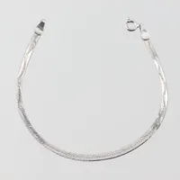 Armband, längd 18,5cm, bredd 3,5mm, Italy, silver 925/1000 Vikt: 2,5 g