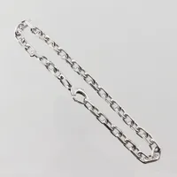 Armband Ankarlänk, längd 25.5 cm, bredd 5.6 mm, silver ostämplad Vikt: 24,6 g