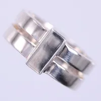 Ring, stl: 18, bredd: ca 8-10mm, GHA, 925/1000, Silver  Vikt: 7,1 g