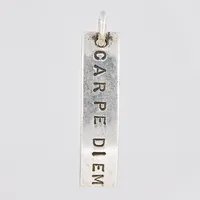 Hänge, Carpe Diem, Efva Attling, 35x8mm, silver 925/1000  Vikt: 4,6 g