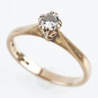 Ring m diamant 0,22ct enligt gravyr, stl 17(53), 18k Vikt: 2,6 g