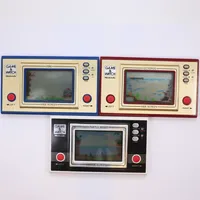 Nintendo Game&Watch Octopus, Turtel Bridge och Fire, modell nummer  FR-27, TL-28 och 00-22 år 1981-1982, bruksslitage, ej testat (ingen funktionsgaranti) 