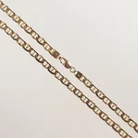 Halsband pansar med stav, 58 cm, bredd 6 mm, 14K 41,8g Vikt: 41,8 g