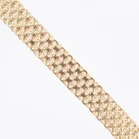 Armband X-länk, längd ca 20,5cm, bredd:15mm, 18K Vikt: 52 g