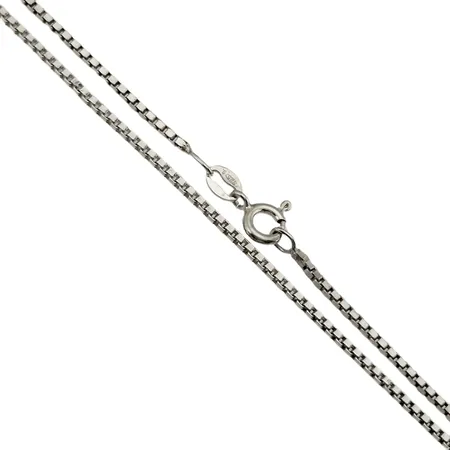 Halskedja Venezia, silver 925/1000, längd 70 cm, bredd 1,5 mm, fint skick  Vikt: 8,4 g