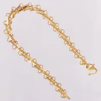 Armband, 17,5cm, s-lås, 22K  Vikt: 7,7 g