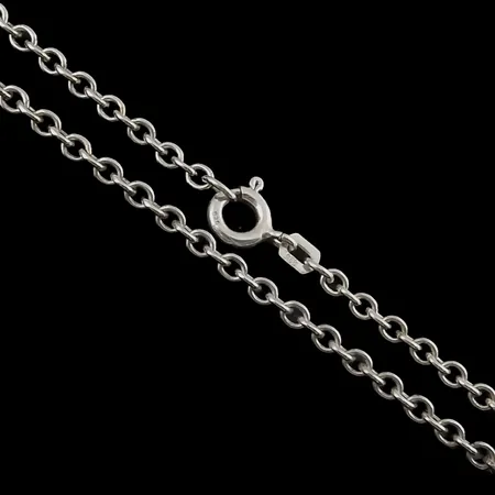 Halskedja Ankarlänk, silver 925/1000, längd 50 cm, bredd 2,5 mm, fint skick  Vikt: 5,9 g