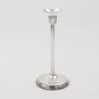 Ljusstake design Ainar Axelsson, höjd 19.5 cm, silver, fylld botten Vikt: 205 g