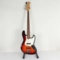 Elbas Fender Jazz Bass "Sunburst", 1990 tal, made in U.S.A, nummer N576402, bruksslitage,  Vikt: 0 g Skickas med Bussgods eller PostNord