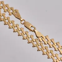 Collier i 18K guld, 46cm, Korridor, bredd 7,3mm, tillverkad av Svedbom & Co AB vikt 23,82g.