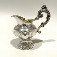 Kanna, höjd ca 12,2cm, stämplad WL, år 1856, Göteborg, silver Vikt: 183,7 g