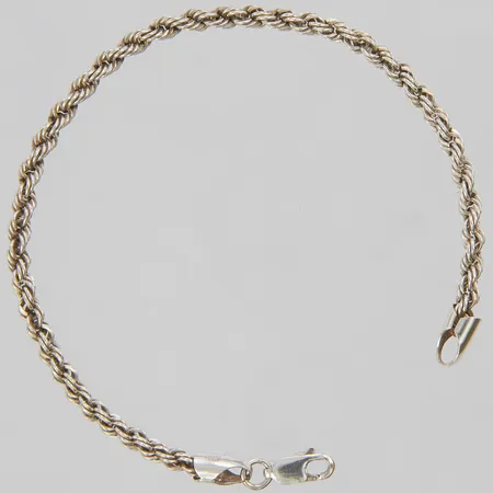 Silverarmband, Cordell, längd:18,5cm, bredd:3,5mm, 925/1000. Vikt: 6 g