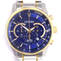 Herrur Citizen GN-4 S, stål, quartz, kronograf, datum, Ø42mm, kort länk ca 13cm, inga tillbehör