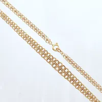 Collier doserad X-länk, längd 44,5cm, bredd 5 - 8,20mm, Ädelsmycken Aktiebolag, Stockholm, 18k   Vikt: 18,8 g