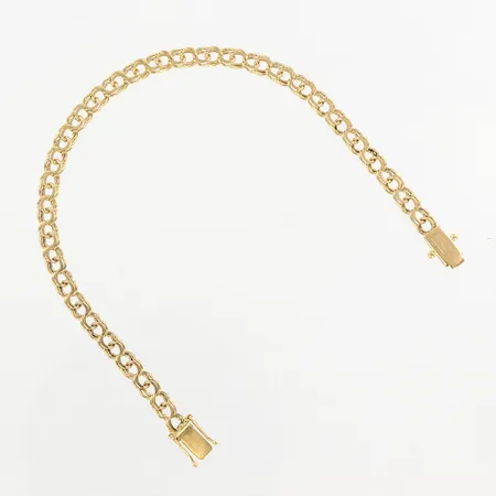 Armband Bismarck, 20cm, bredd: 5mm, CGAB, Stockholm, kistlås, 18K  Vikt: 9,5 g