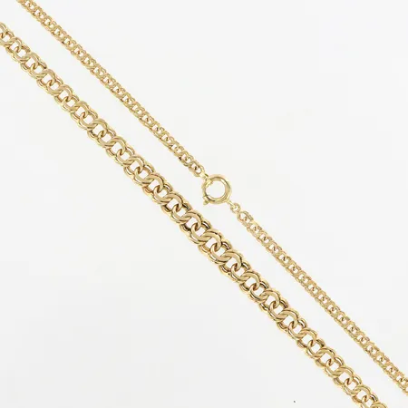 Collier doserad Bismarck, 44cm, bredd 3-6,5mm, 18K Vikt: 13,6 g