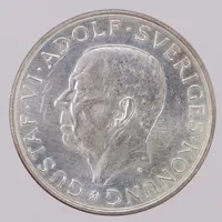 Mynt 10kr, Ø31,7mm, Gustav VI Adolf, år 1972,  830/1000 silver Vikt: 17,9 g