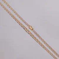 Collier Bismarck, längd 45,5cm, doserad, bredd 3,5-5,6mm, Clareus, Stockholm, 18K Vikt: 11,4 g