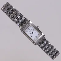 Damur Longines Dolce Vita, 16x25mm, stål, quartz, refnr L5.158.4, ser nr 29084208, vit urtavla, safirglas, originallänk stål ca 15cm, inga tillbehör.  Vikt: 0 g