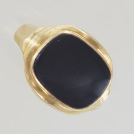 Klackring med sten, Ø 18½, bredd 16 mm, 18K Vikt: 5,4 g