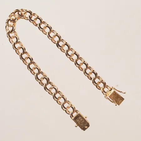 Armband Bismarck, längd 19cm, bredd 8mm, 18K 20g Vikt: 20 g