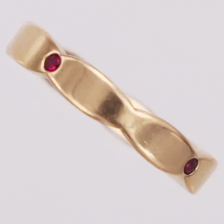 Ring, Älvans år 2014, 4 små rubiner stl 18, 18K Vikt: 5,3 g