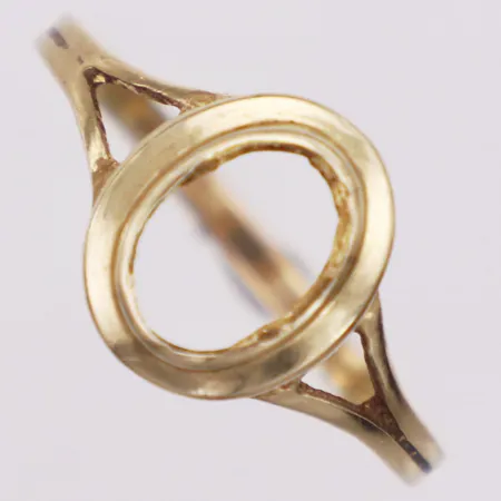 Ring, defekt, saknar sten, stl 21, 14K Vikt: 1,9 g