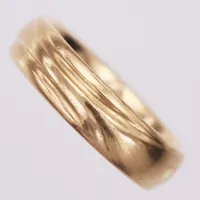 Ring slät, Schalin, stl 19, 18K Vikt: 10 g