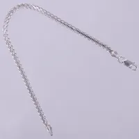 Armband, läng: ca 19,3cm, bredd: ca 4mm, 925/1000 silver  Vikt: 5 g