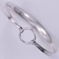 Stel armring, E. Granit & Co Finland, inner Ø ca 5,2cm, öppningsbart, bredd: ca 2-7mm, 925/1000, silver Vikt: 8,5 g