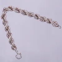 Armband tvinnad, längd: ca 21cm, bredd: ca 10mm, 925/1000, silver Vikt: 18,9 g