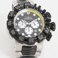 Klocka Invicta Excursion, chronograph, Ø55mm, modell nummer:32375, quartz, stål med länk, 21cm, bredd på länk 25mm, viklås, instruktionsbok, putsduk, box, nyskick