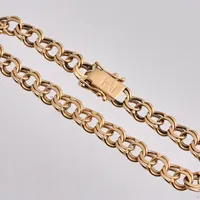 Armband i 18K guld, 19cm, Bismarck, bredd 6,9mm, tillverkad av Svedbom & Co AB, vikt 15,86g. 