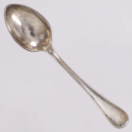 Kaffesked, längd 11,5cm, modell Svensk rund, Hallbergs, Stockholm 1961, 830/1000 silver  Vikt: 16,5 g