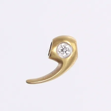 Hänge med diamant ca 0,06ct, 10x5mm, 18K Vikt: 1,5 g