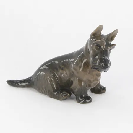 Figurin Royal Copenhagen nr 3162, Terrier, Höjd 8 cm, Danmark  Vikt: 0 g