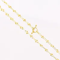 Collier, 45,5cm, bredd 4mm, 18K  Vikt: 4,8 g