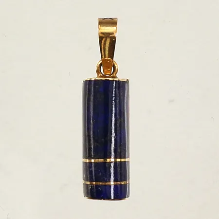 Hänge Lapis Lazuli, längd 25mm, bredd 5,8mm, 18K Vikt: 1,6 g