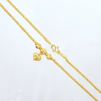 Collier 1 baht, längd 40,5cm, bredd 2,30mm,  23k  Vikt: 15,2 g