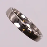 Ring slät, stl 19¼, bredd 4mm, ograverad, Schalins, Pd500. Palladium Vikt: 3,8 g