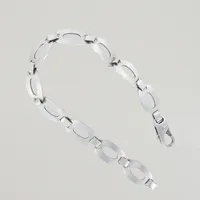 Armband, längd 18,5 cm, bredd 10 mm, silver 925/1000 Vikt: 11,1 g