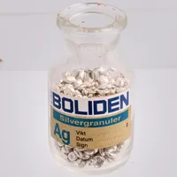 Silvergranuler, 999/1000, Boliden, vikt 249,88g.