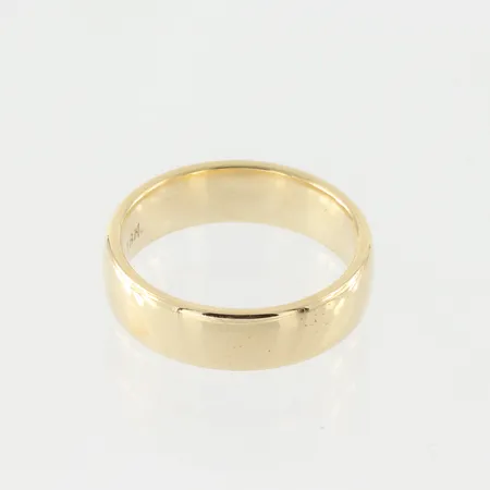 Ring Schalin, slät, storlek 15 ½ mm,18k. Vikt: 5 g