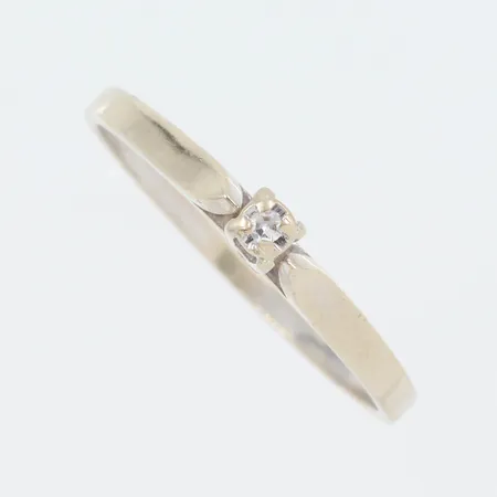 Ring med diamant 0.01ct, stl 17 mm, 18K Vikt: 1,5 g